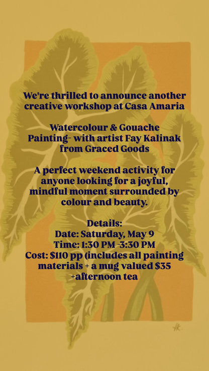 Watercolour & Gouache Painting Workshop