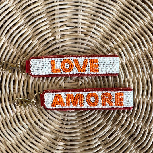 Beaded Key Chain Love Amore