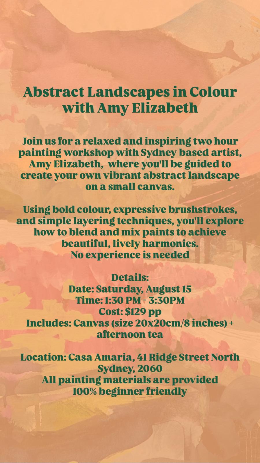 Abstract Landscapes in Colour Workshop