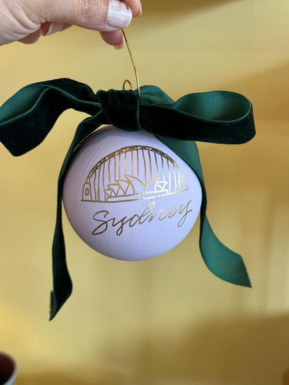 Hand-painted Time Capsule Christmas Bauble