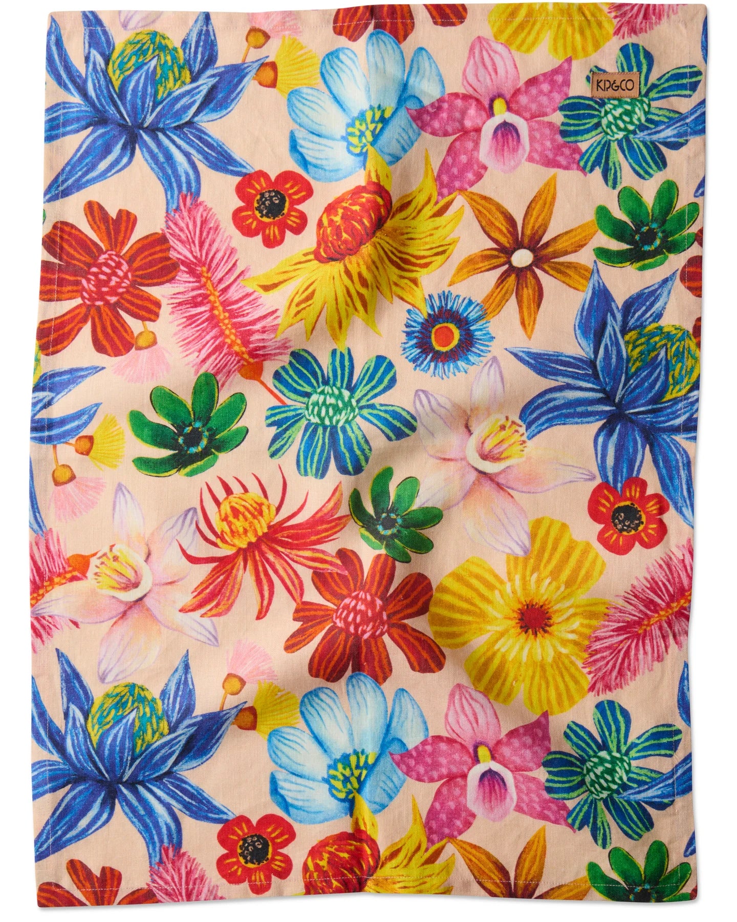 Wild Flowers In Bloom Tea Towel One Size