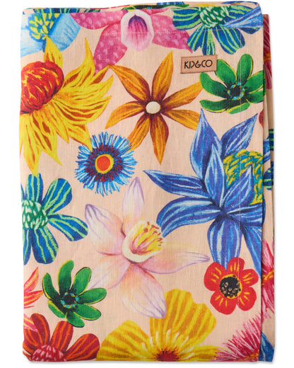 Wild Flowers In Bloom Tablecloth Round