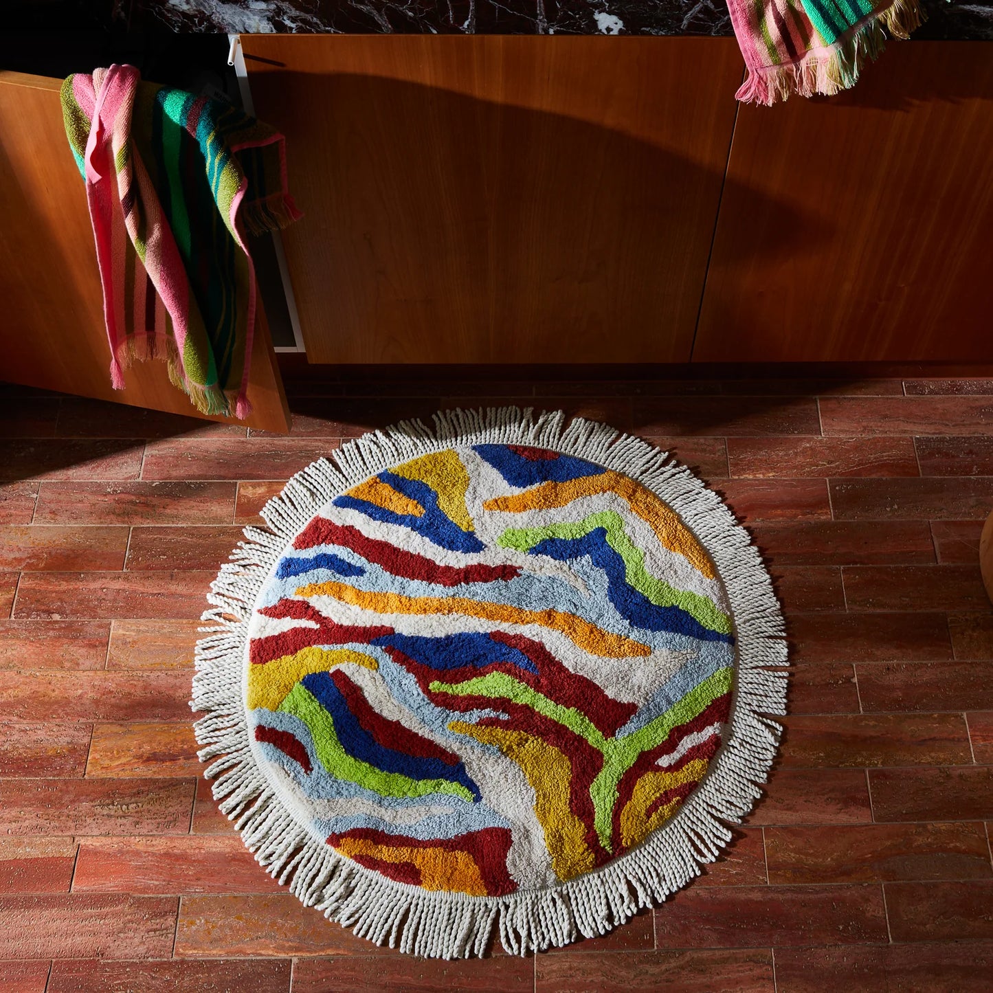 Zoi Round Bath Mat