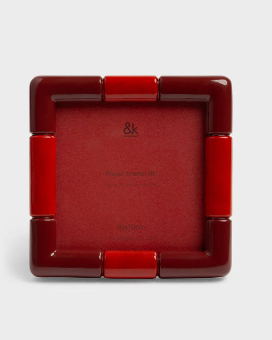 Photo frame rift square burgundy - &Klevering
