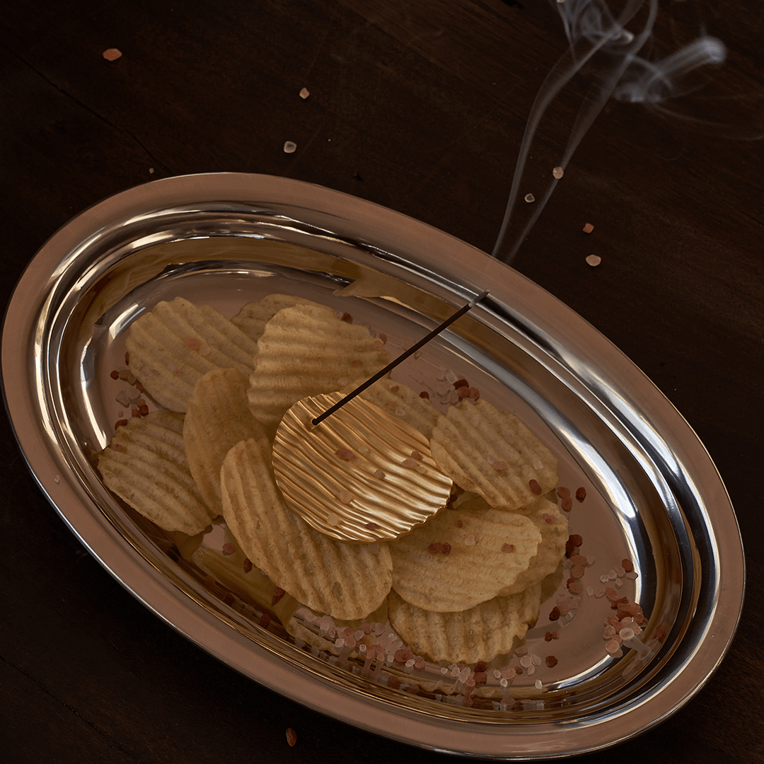 Crisp Incense Burner - Gold