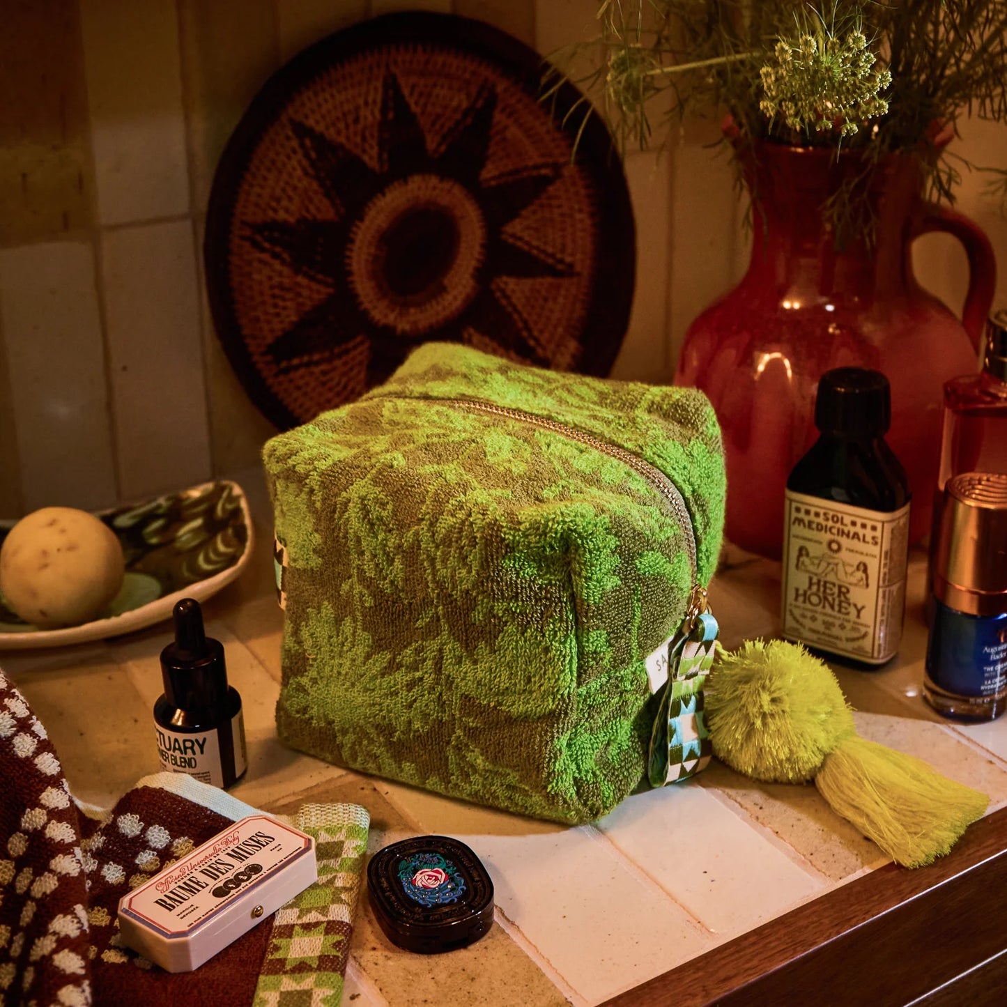 Indiana Terry Pouch - Cactus Green