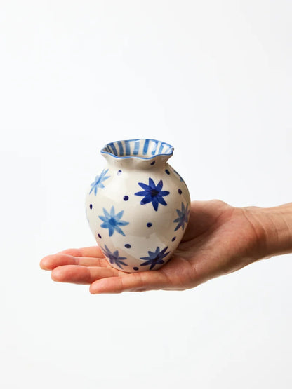 PALOMA VASE STAR BLUE