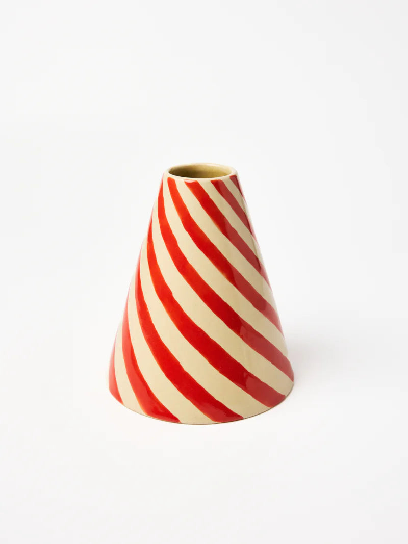 JESTER VASE RASPBERRY SWIRL
