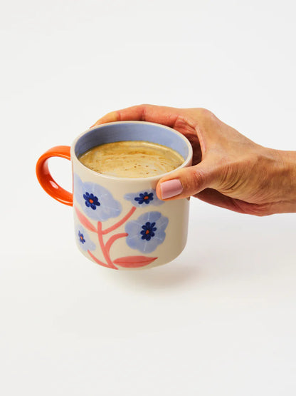 BLOOMIE BLUE FLOWER MUG