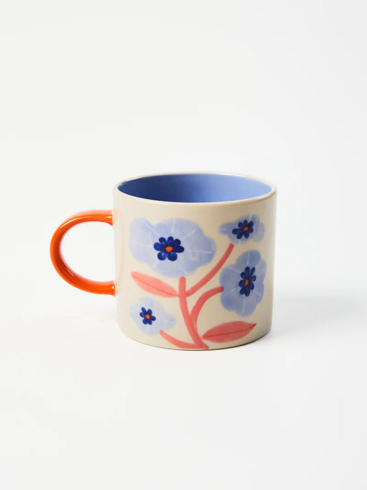 BLOOMIE BLUE FLOWER MUG