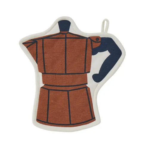 Coffee Cotton Pot Holder 22x24cm Brn