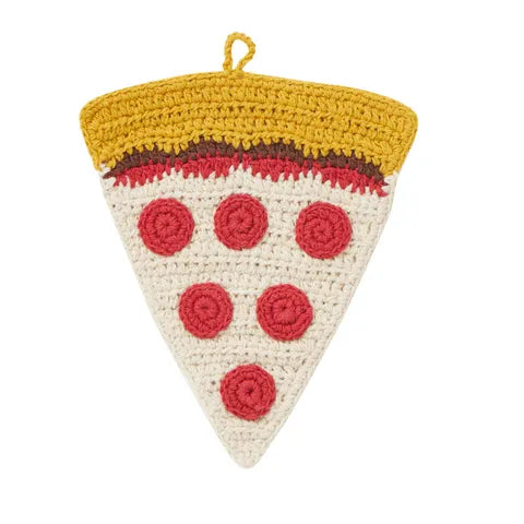 Pizza Pot Cotton Knit Pot Holder