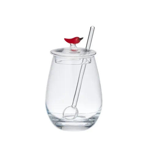 Chilli Sauce Glass Jar & Spoon