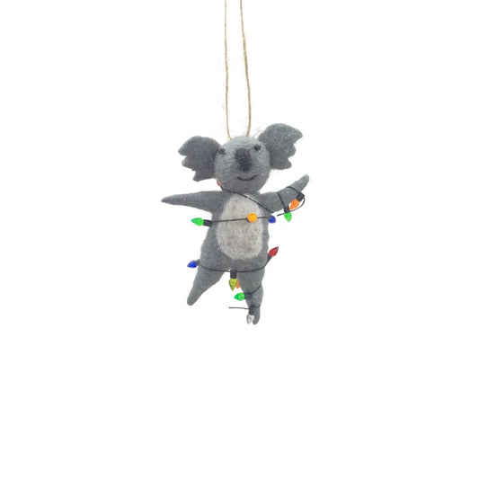 Festive Koala Felt Ornament