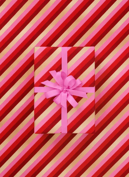 Peppermint Parade Scarlet Red Wrapping Paper 10m - In store Only
