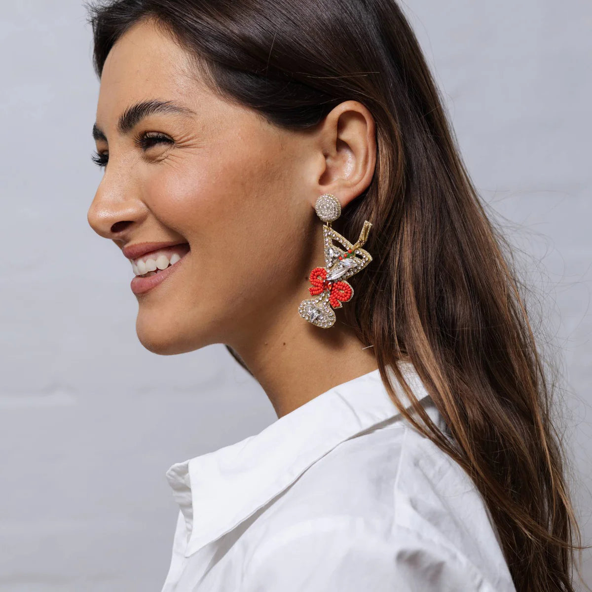 Festive Cocktail Beaded Earrings