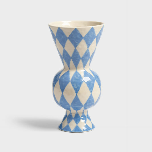 Vase Rhombic Blue - PICK UP ONLY