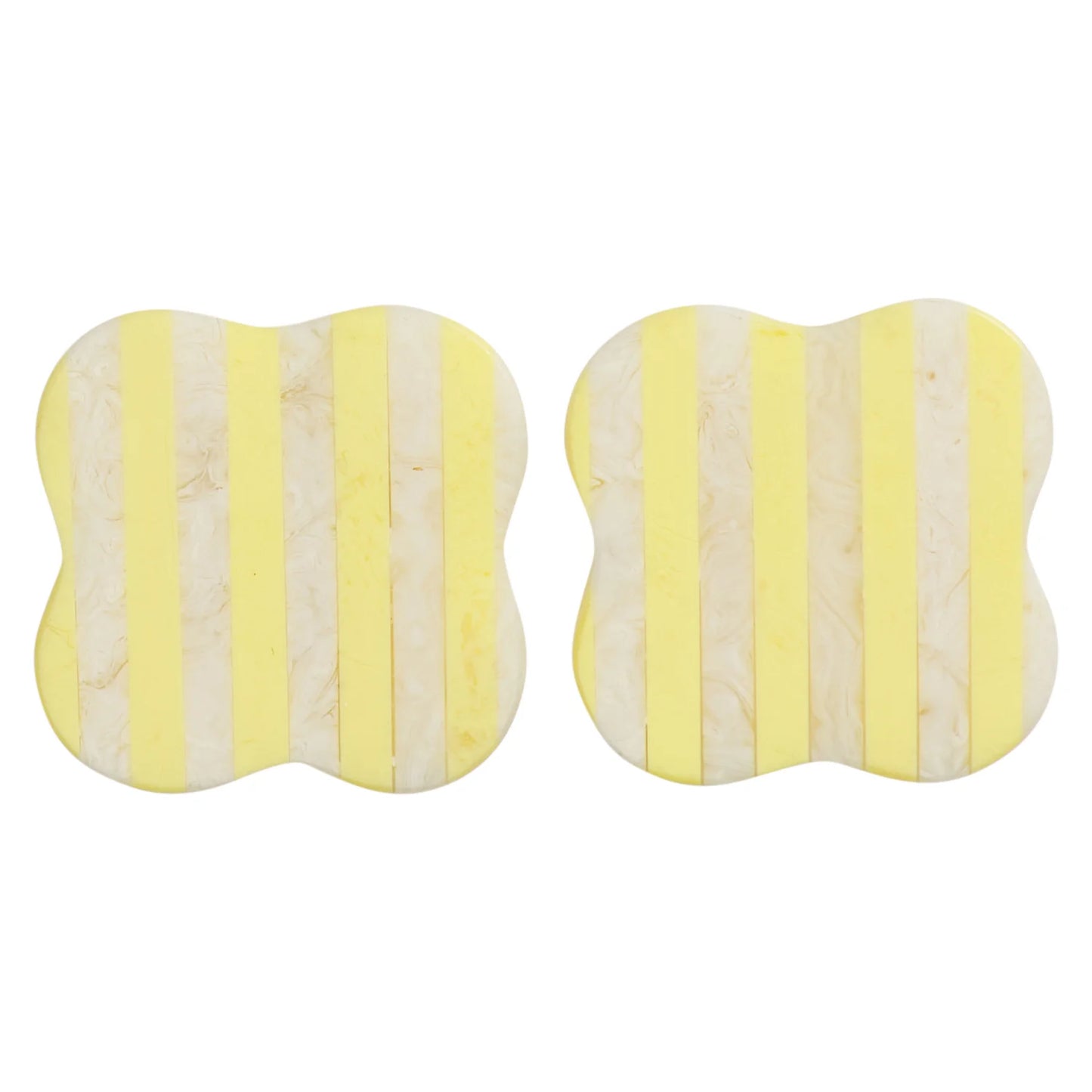 Noellyn Resin Coasters - Set of 2 - Aspen Gold
